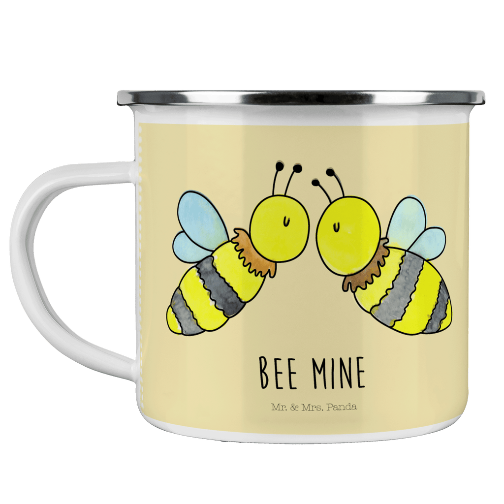 Camping Emaille Tasse Biene Liebe Campingtasse, Trinkbecher, Metalltasse, Outdoor Tasse, Emaille Trinkbecher, Blechtasse Outdoor, Emaille Campingbecher, Edelstahl Trinkbecher, Metalltasse für Camping, Kaffee Blechtasse, Camping Tasse Metall, Biene, Wespe, Hummel