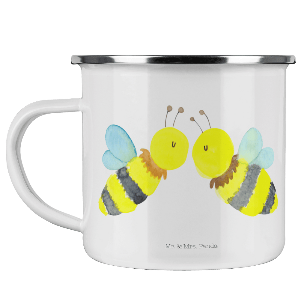 Camping Emaille Tasse Biene Liebe Campingtasse, Trinkbecher, Metalltasse, Outdoor Tasse, Emaille Trinkbecher, Blechtasse Outdoor, Emaille Campingbecher, Edelstahl Trinkbecher, Metalltasse für Camping, Kaffee Blechtasse, Camping Tasse Metall, Biene, Wespe, Hummel