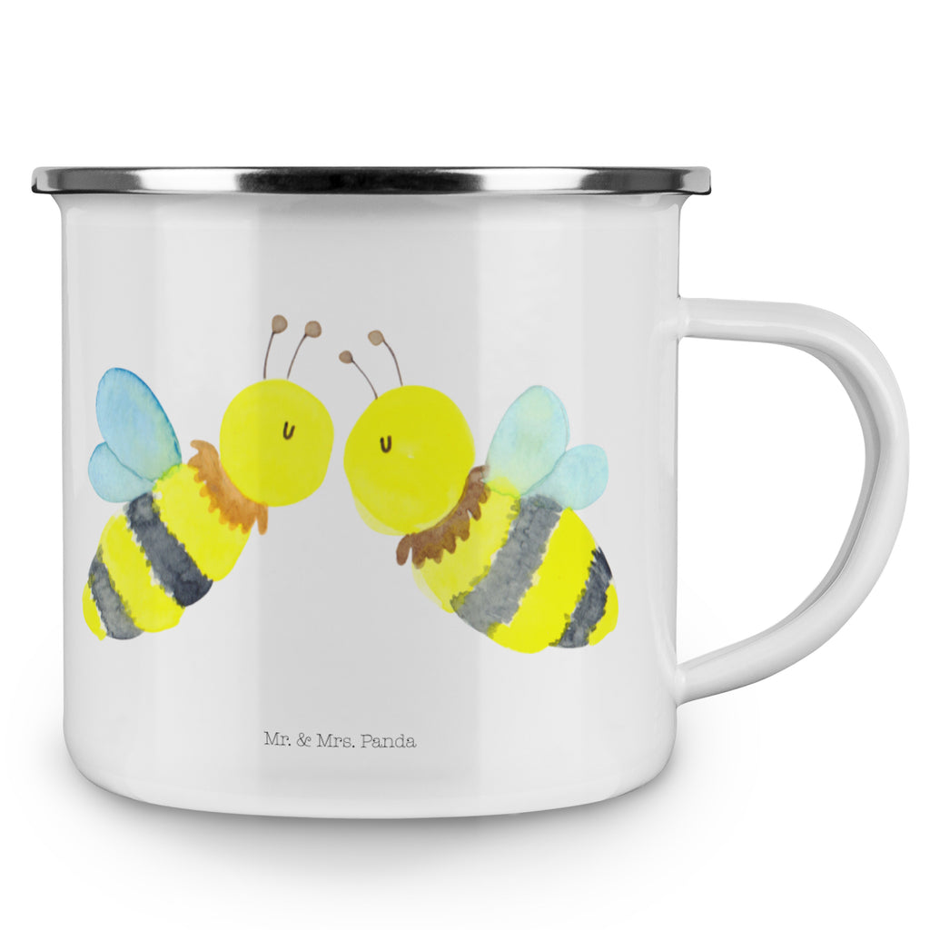Camping Emaille Tasse Biene Liebe Campingtasse, Trinkbecher, Metalltasse, Outdoor Tasse, Emaille Trinkbecher, Blechtasse Outdoor, Emaille Campingbecher, Edelstahl Trinkbecher, Metalltasse für Camping, Kaffee Blechtasse, Camping Tasse Metall, Biene, Wespe, Hummel
