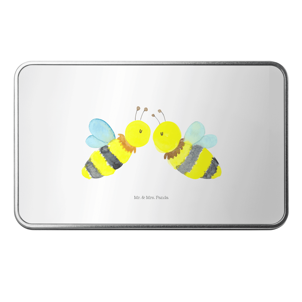 Metalldose rechteckig Biene Liebe Blechdose, Metalldose, Blechbox, Container, Keksdose, Vorratsdose, Vorratsbox, Döschen, Versperbox, Vesperdose, Aufbewahrungsdose, Aufbewahrungsbox, Aluminiumdose, Dose, Biene, Wespe, Hummel