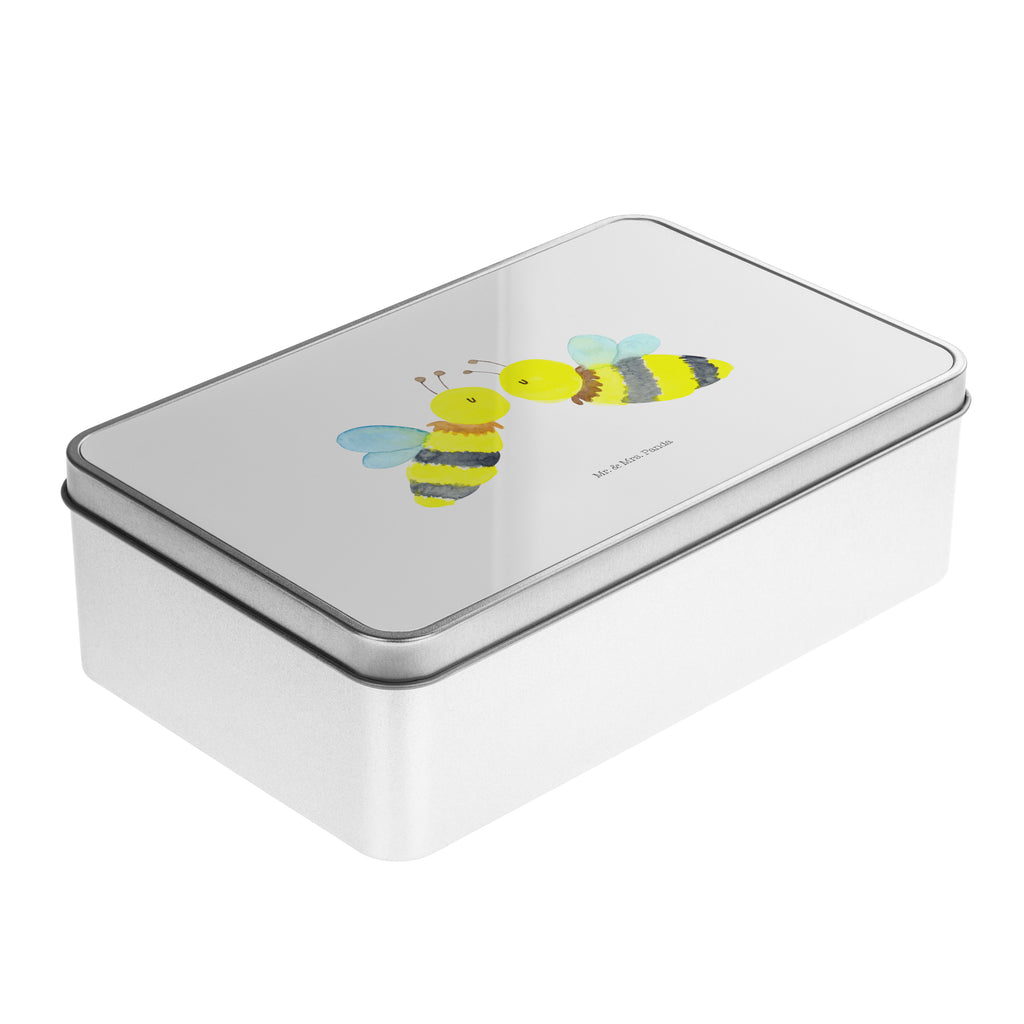 Metalldose rechteckig Biene Liebe Blechdose, Metalldose, Blechbox, Container, Keksdose, Vorratsdose, Vorratsbox, Döschen, Versperbox, Vesperdose, Aufbewahrungsdose, Aufbewahrungsbox, Aluminiumdose, Dose, Biene, Wespe, Hummel
