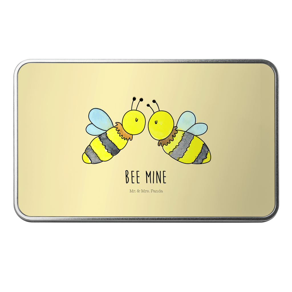 Metalldose rechteckig Biene Liebe Blechdose, Metalldose, Blechbox, Container, Keksdose, Vorratsdose, Vorratsbox, Döschen, Versperbox, Vesperdose, Aufbewahrungsdose, Aufbewahrungsbox, Aluminiumdose, Dose, Biene, Wespe, Hummel