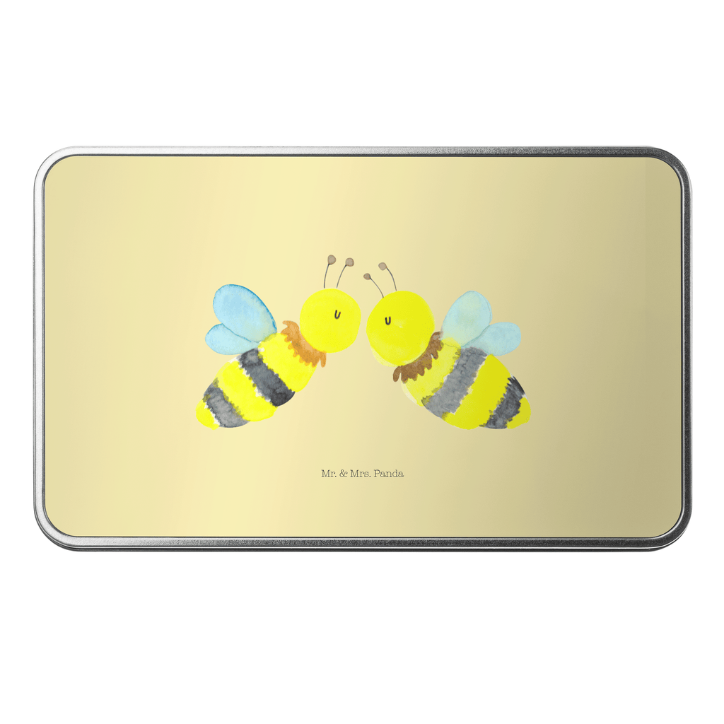 Metalldose rechteckig Biene Liebe Blechdose, Metalldose, Blechbox, Container, Keksdose, Vorratsdose, Vorratsbox, Döschen, Versperbox, Vesperdose, Aufbewahrungsdose, Aufbewahrungsbox, Aluminiumdose, Dose, Biene, Wespe, Hummel