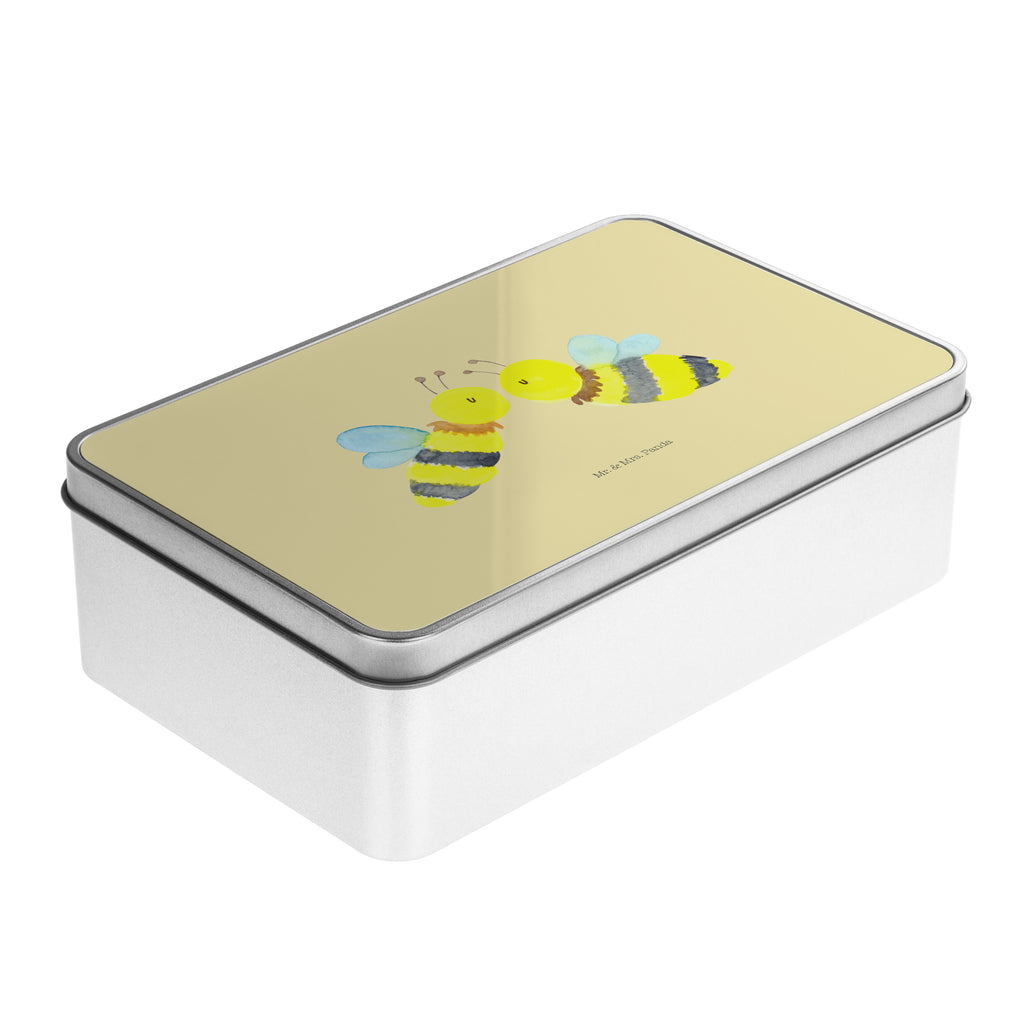 Metalldose rechteckig Biene Liebe Blechdose, Metalldose, Blechbox, Container, Keksdose, Vorratsdose, Vorratsbox, Döschen, Versperbox, Vesperdose, Aufbewahrungsdose, Aufbewahrungsbox, Aluminiumdose, Dose, Biene, Wespe, Hummel