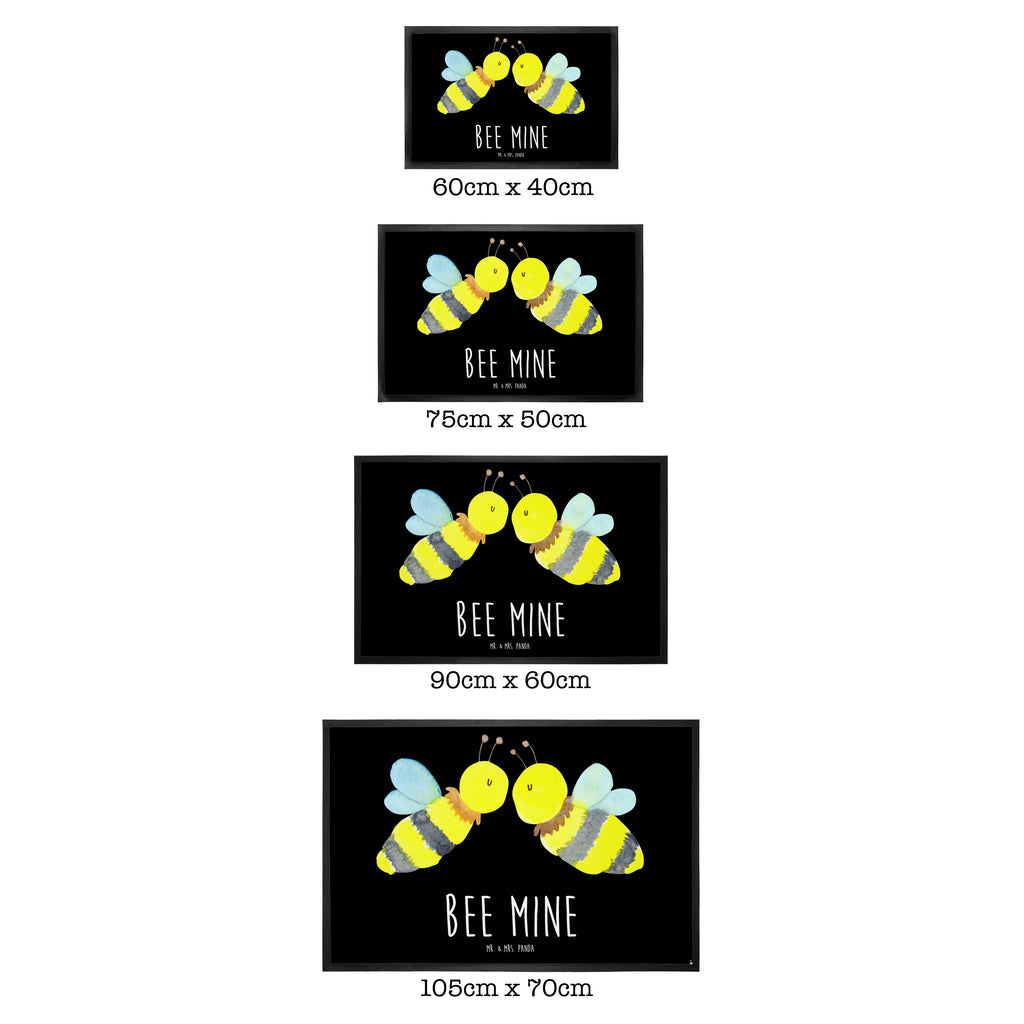 Fußmatte Biene Liebe  Türvorleger, Schmutzmatte, Fußabtreter, Matte, Schmutzfänger, Fußabstreifer, Schmutzfangmatte, Türmatte, Motivfußmatte,  Haustürmatte, Vorleger  Biene, Wespe, Hummel