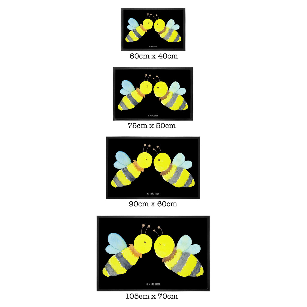 Fußmatte Biene Liebe  Türvorleger, Schmutzmatte, Fußabtreter, Matte, Schmutzfänger, Fußabstreifer, Schmutzfangmatte, Türmatte, Motivfußmatte,  Haustürmatte, Vorleger  Biene, Wespe, Hummel
