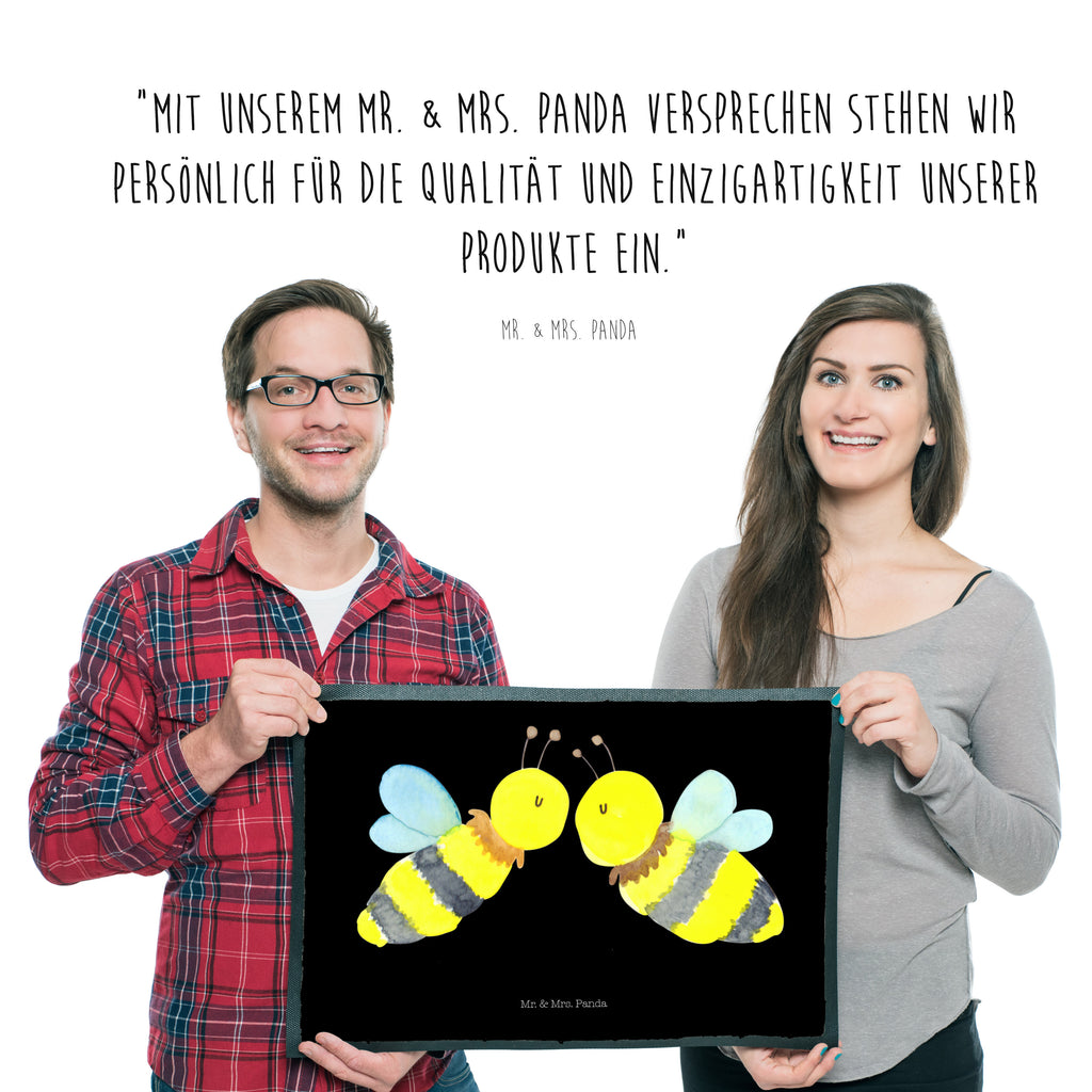 Fußmatte Biene Liebe  Türvorleger, Schmutzmatte, Fußabtreter, Matte, Schmutzfänger, Fußabstreifer, Schmutzfangmatte, Türmatte, Motivfußmatte,  Haustürmatte, Vorleger  Biene, Wespe, Hummel