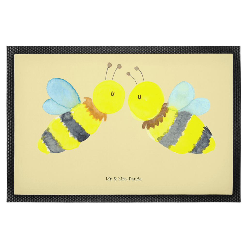 Fußmatte Biene Liebe  Türvorleger, Schmutzmatte, Fußabtreter, Matte, Schmutzfänger, Fußabstreifer, Schmutzfangmatte, Türmatte, Motivfußmatte,  Haustürmatte, Vorleger  Biene, Wespe, Hummel
