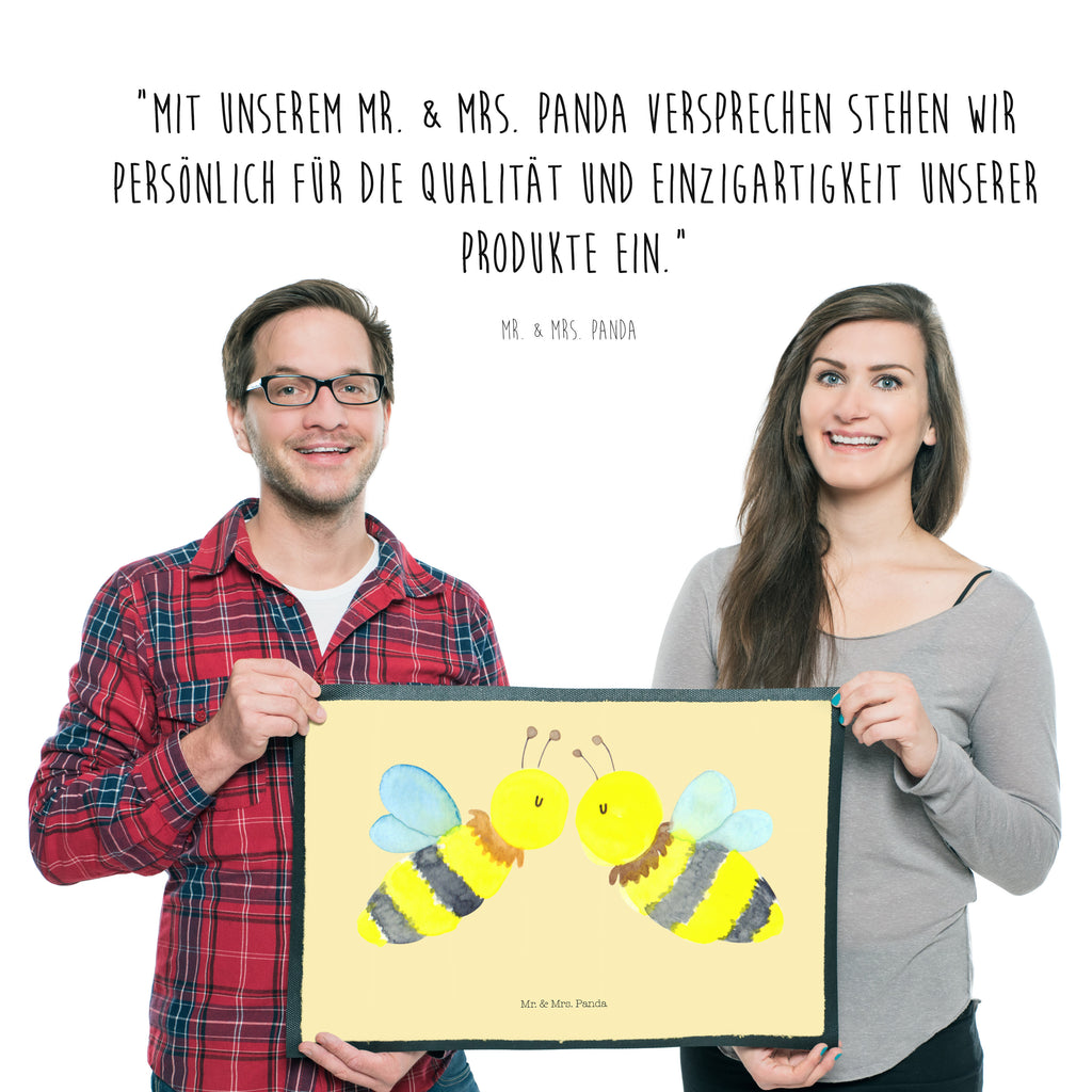 Fußmatte Biene Liebe  Türvorleger, Schmutzmatte, Fußabtreter, Matte, Schmutzfänger, Fußabstreifer, Schmutzfangmatte, Türmatte, Motivfußmatte,  Haustürmatte, Vorleger  Biene, Wespe, Hummel