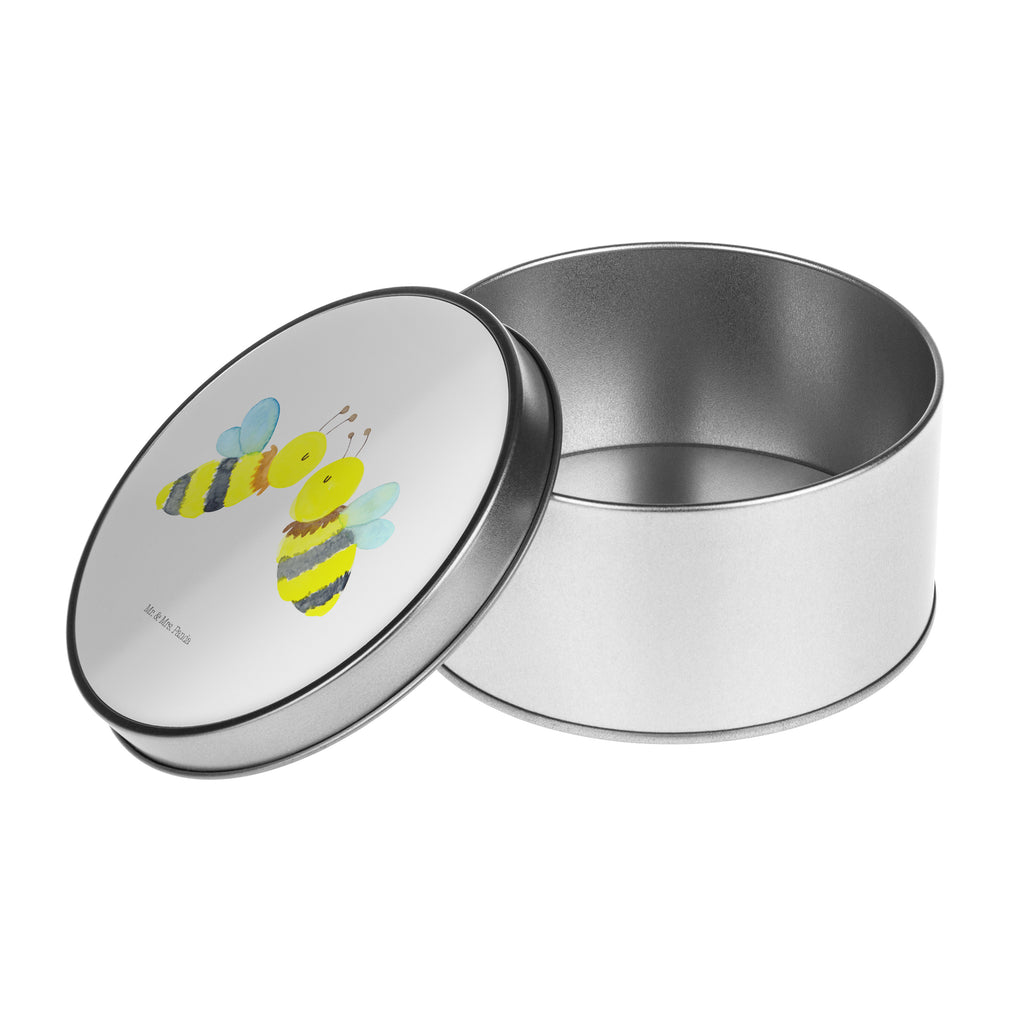 Blechdose rund Biene Liebe Metalldose, Keksdose, Dose, Vorratsdose, Geschenkbox, Biene, Wespe, Hummel