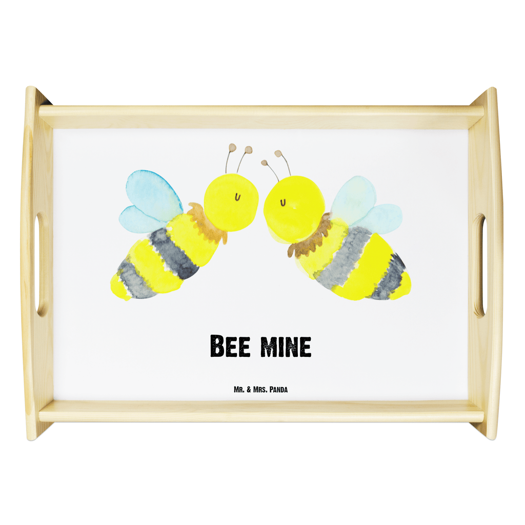 Serviertablett Biene Liebe Tablett, Holztablett, Küchentablett, Dekotablett, Frühstückstablett, Biene, Wespe, Hummel