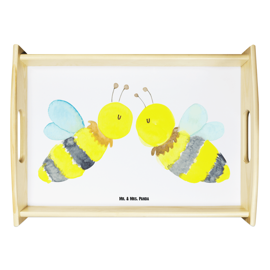 Serviertablett Biene Liebe Tablett, Holztablett, Küchentablett, Dekotablett, Frühstückstablett, Biene, Wespe, Hummel