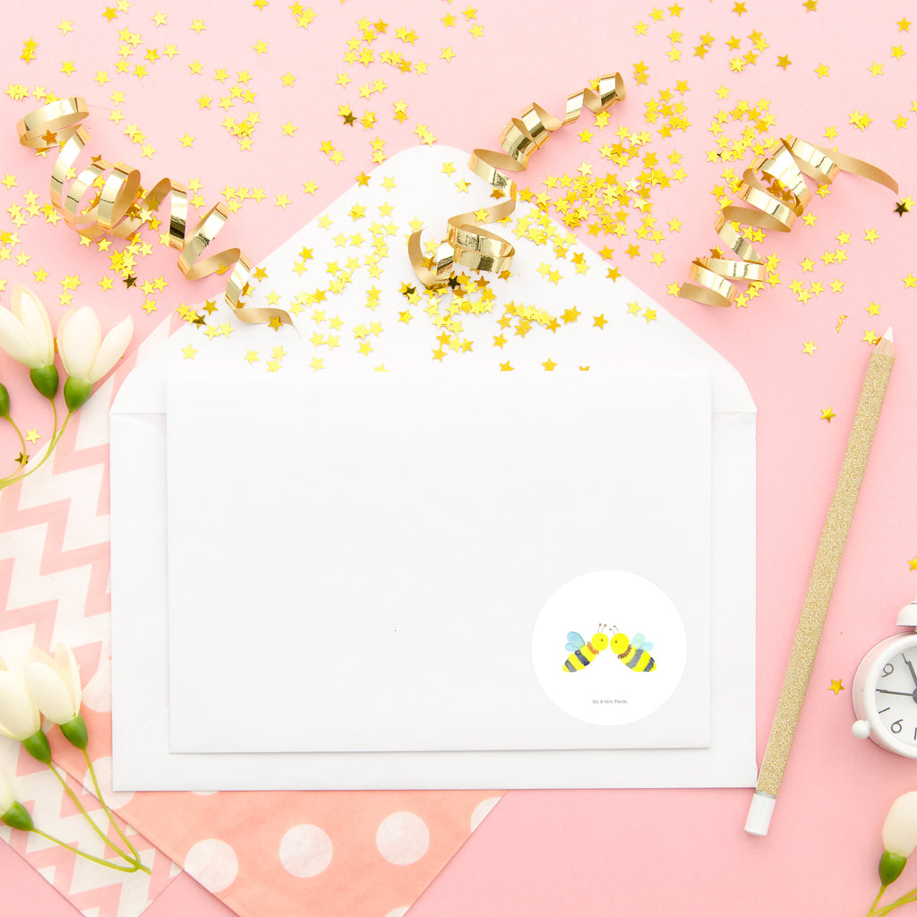 40mm Rund Aufkleber Biene Liebe Sticker, Aufkleber, Etikett, Biene, Wespe, Hummel