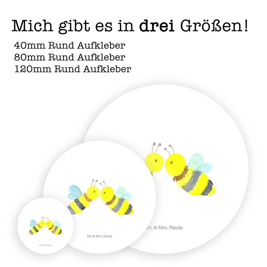 40mm Rund Aufkleber Biene Liebe Sticker, Aufkleber, Etikett, Biene, Wespe, Hummel