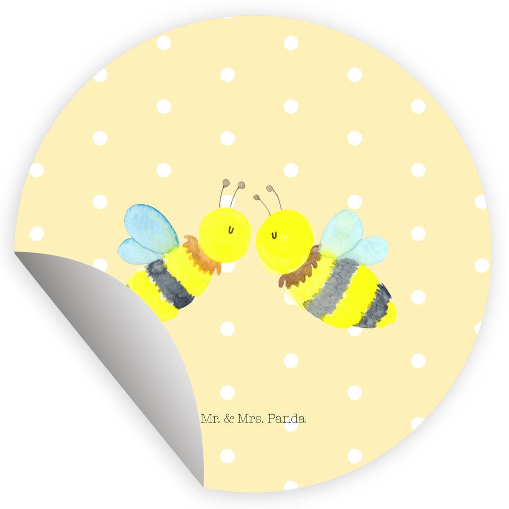 40mm Rund Aufkleber Biene Liebe Sticker, Aufkleber, Etikett, Biene, Wespe, Hummel