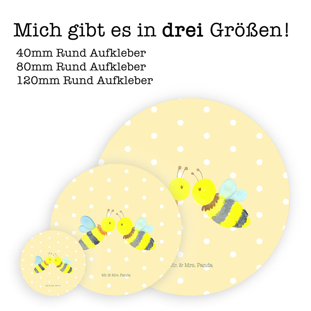 40mm Rund Aufkleber Biene Liebe Sticker, Aufkleber, Etikett, Biene, Wespe, Hummel