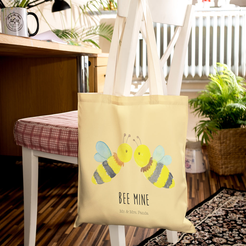 Einkaufstasche Biene Liebe Tragetasche, Tasche, Beutel, Stofftasche, Baumwolltasche, Umhängetasche, Shopper, Biene, Wespe, Hummel
