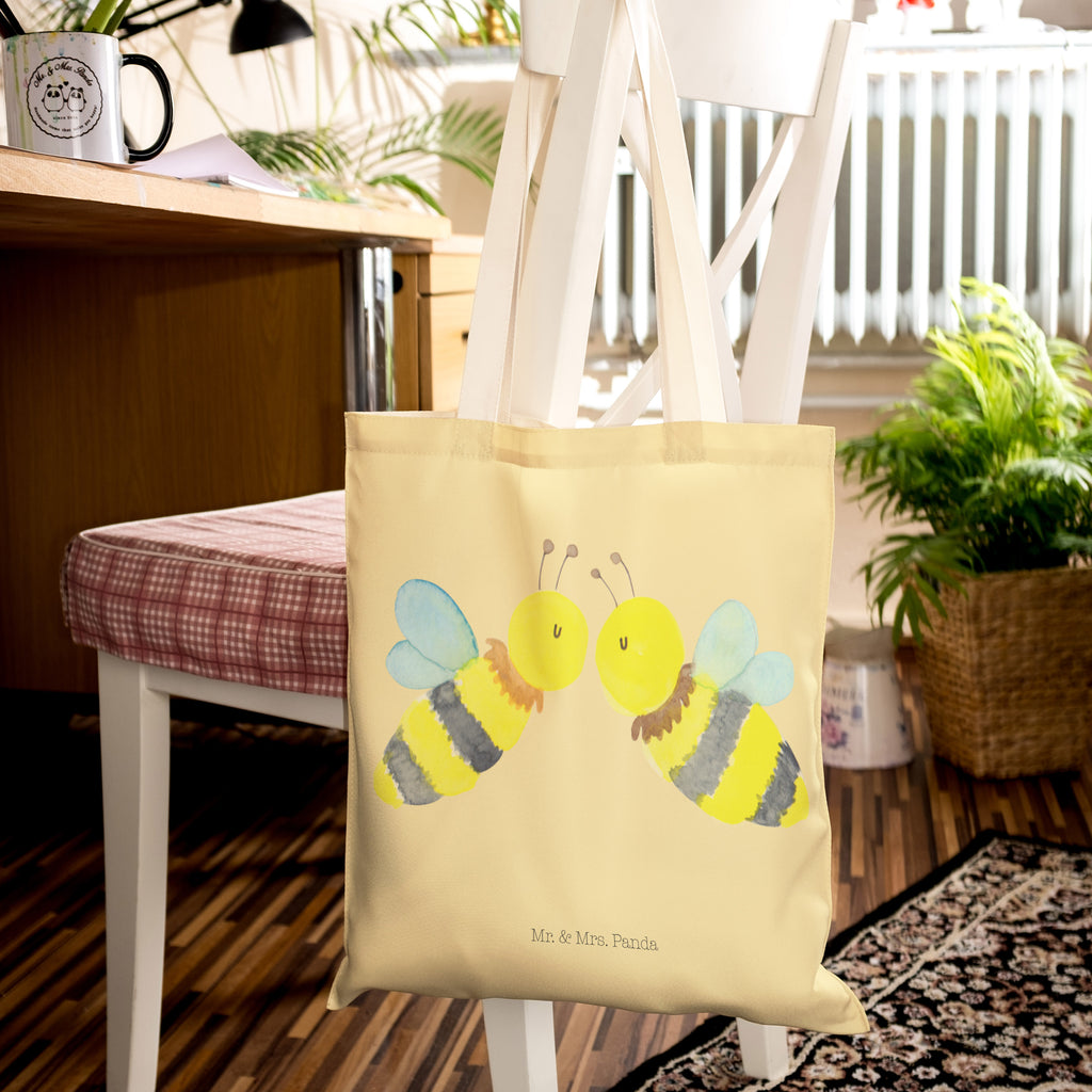 Einkaufstasche Biene Liebe Tragetasche, Tasche, Beutel, Stofftasche, Baumwolltasche, Umhängetasche, Shopper, Biene, Wespe, Hummel