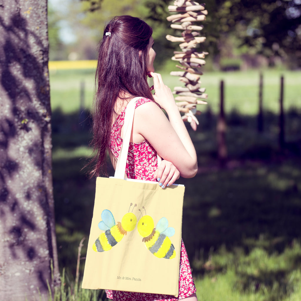 Einkaufstasche Biene Liebe Tragetasche, Tasche, Beutel, Stofftasche, Baumwolltasche, Umhängetasche, Shopper, Biene, Wespe, Hummel
