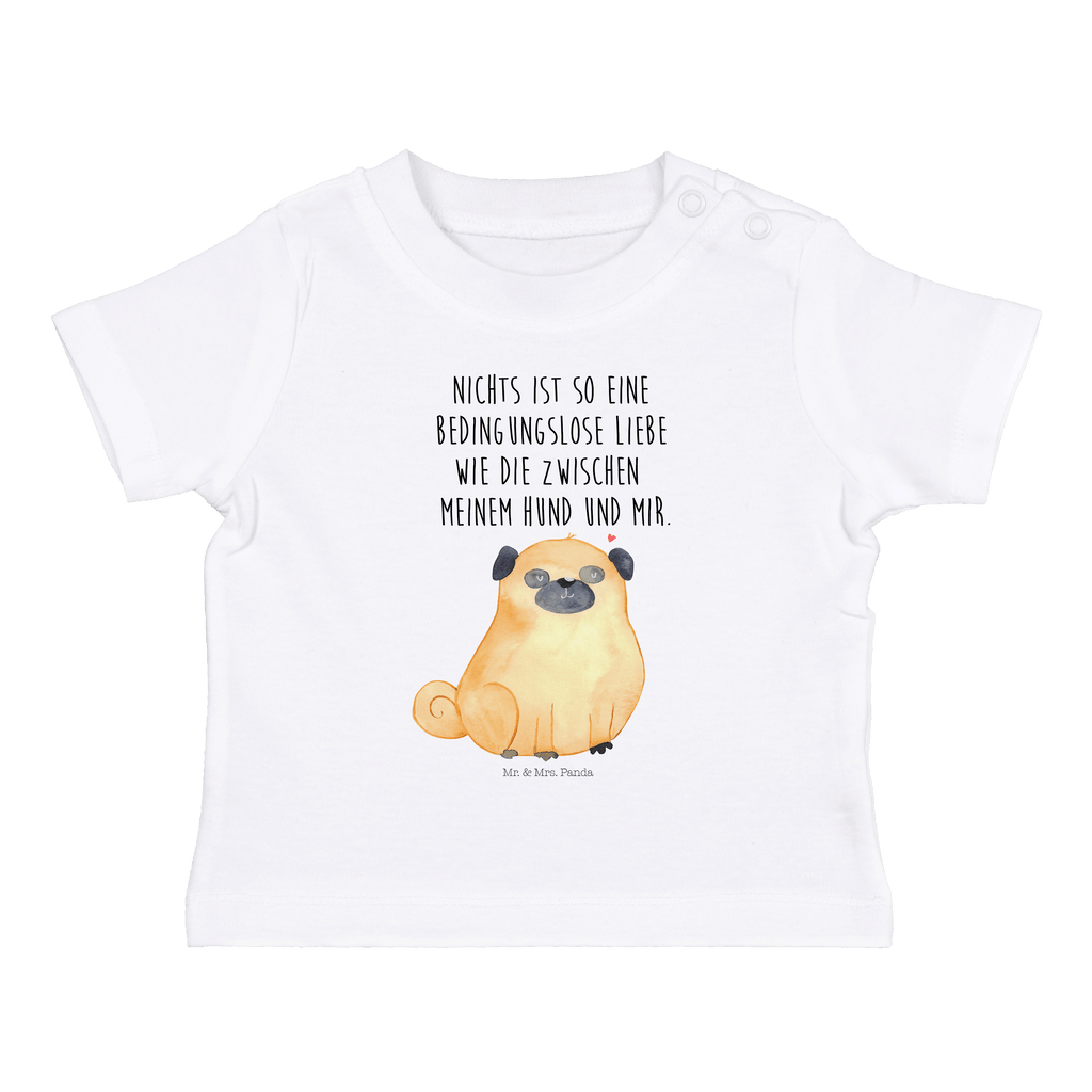 Organic Baby Shirt Mops Baby T-Shirt, Jungen Baby T-Shirt, Mädchen Baby T-Shirt, Shirt, Hund, Hundemotiv, Haustier, Hunderasse, Tierliebhaber, Hundebesitzer, Sprüche, Mops, Liebe, Hundeliebe