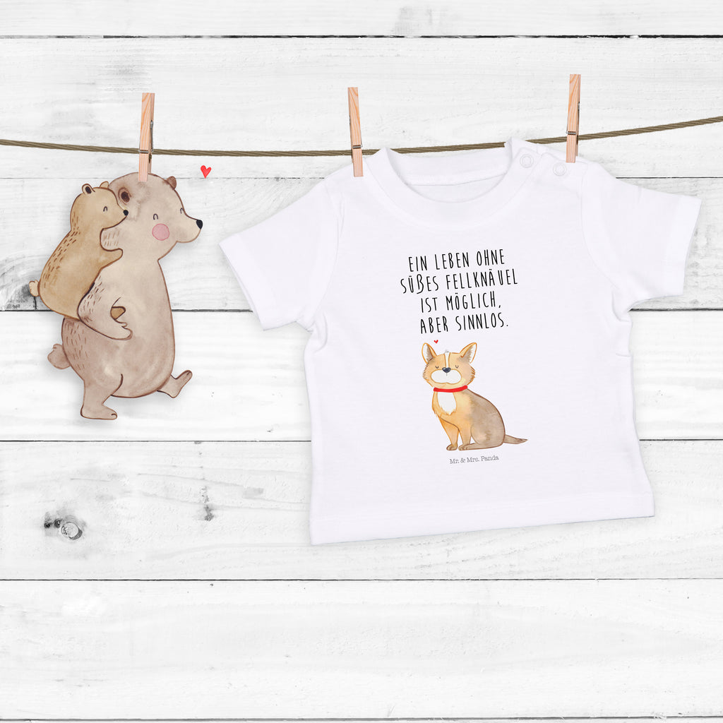 Organic Baby Shirt Hundeglück Baby T-Shirt, Jungen Baby T-Shirt, Mädchen Baby T-Shirt, Shirt, Hund, Hundemotiv, Haustier, Hunderasse, Tierliebhaber, Hundebesitzer, Sprüche, Corgie, Hundeliebe, Spruch, Hundemama, Liebe
