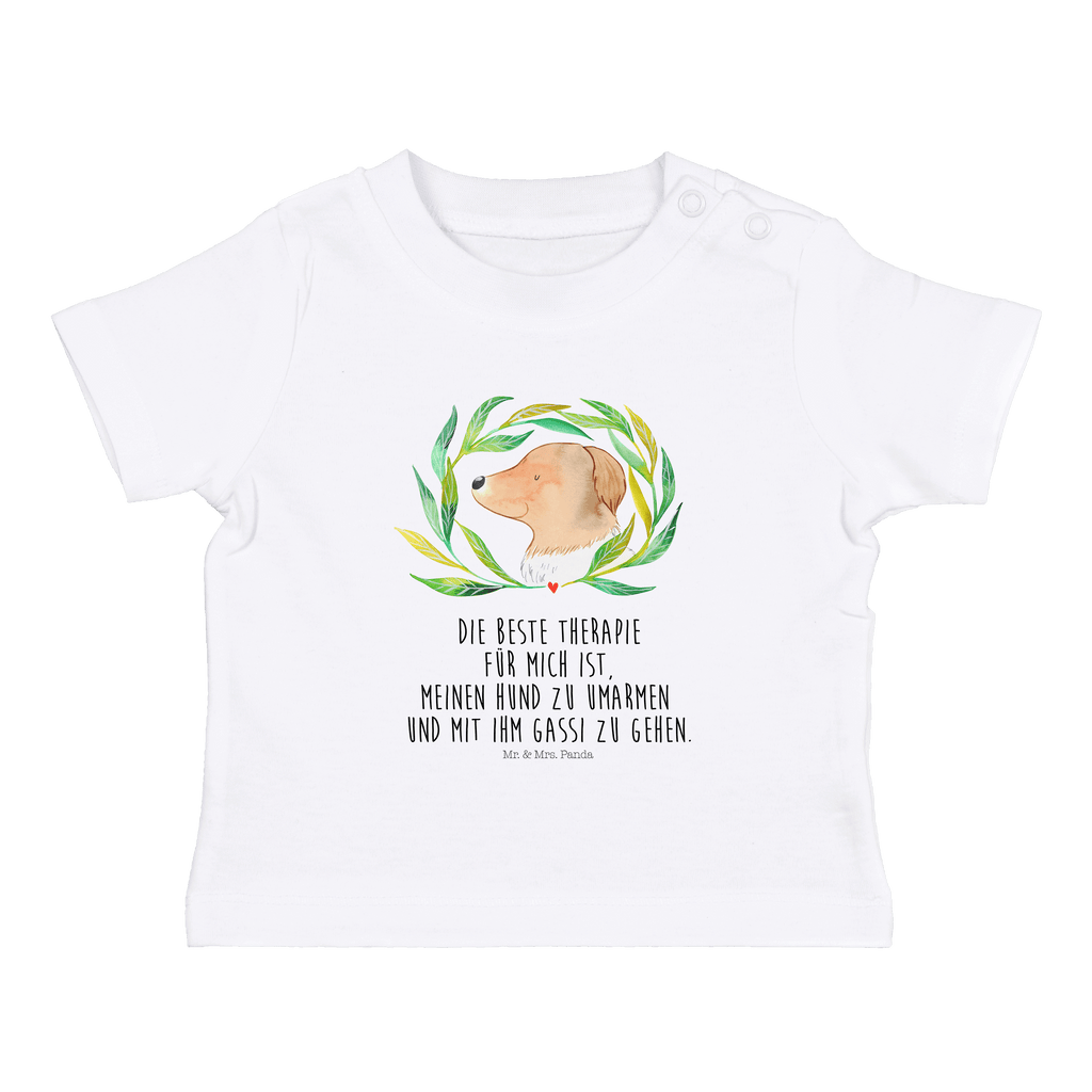 Organic Baby Shirt Hund Ranke Baby T-Shirt, Jungen Baby T-Shirt, Mädchen Baby T-Shirt, Shirt, Hund, Hundemotiv, Haustier, Hunderasse, Tierliebhaber, Hundebesitzer, Sprüche, Ranke, Therapie, Selbsttherapie, Hundeliebe, Hundeglück, Hunde