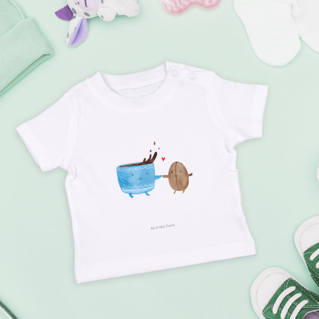 Organic Baby Shirt Kaffee Bohne Baby T-Shirt, Jungen Baby T-Shirt, Mädchen Baby T-Shirt, Shirt, Tiermotive, Gute Laune, lustige Sprüche, Tiere, Kaffee, Kaffeebohne, Genuss, Zufriedenheit, Glück