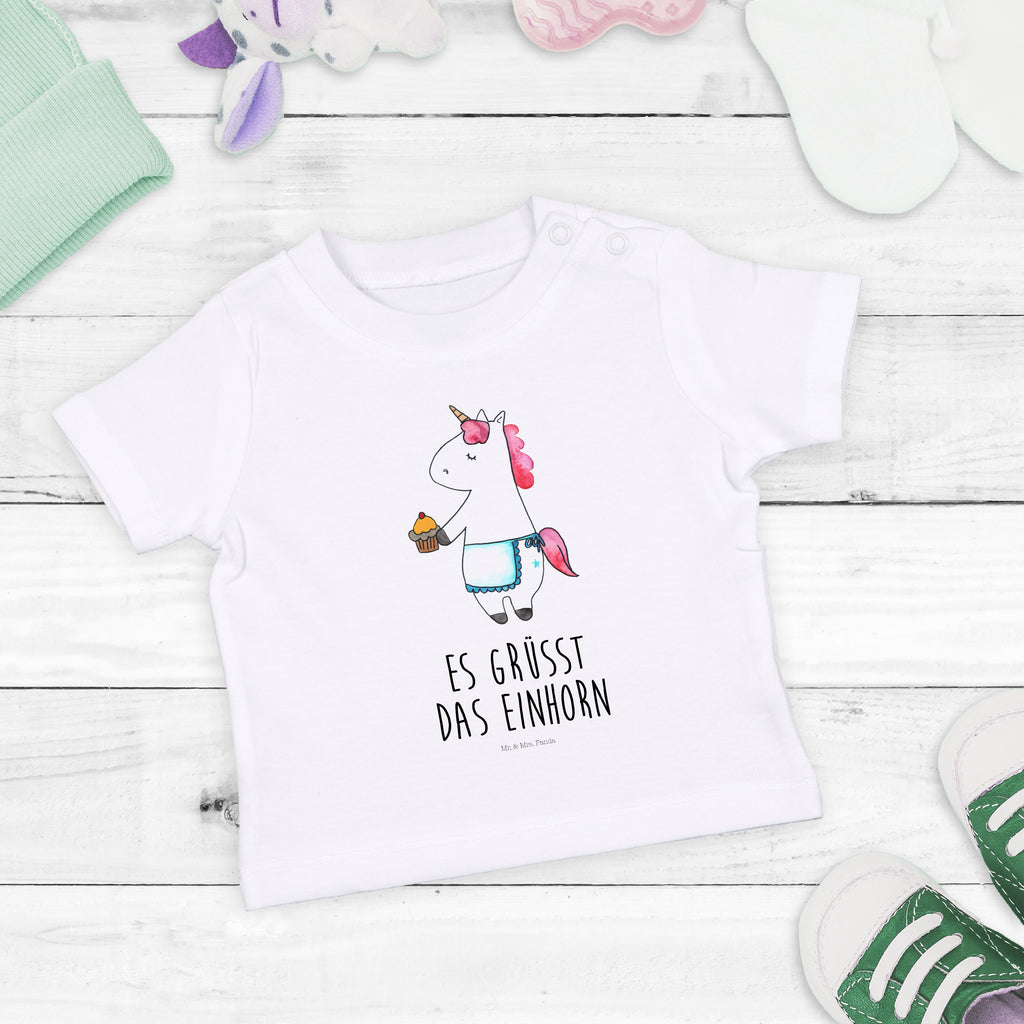 Organic Baby Shirt Einhorn Muffin Baby T-Shirt, Jungen Baby T-Shirt, Mädchen Baby T-Shirt, Shirt, Einhorn, Einhörner, Einhorn Deko, Pegasus, Unicorn, Geburtstag, Backen, Muffin, Kekse, Geburtstagsgrüße, Glückwünsche, Liebesgrüße, Grüße