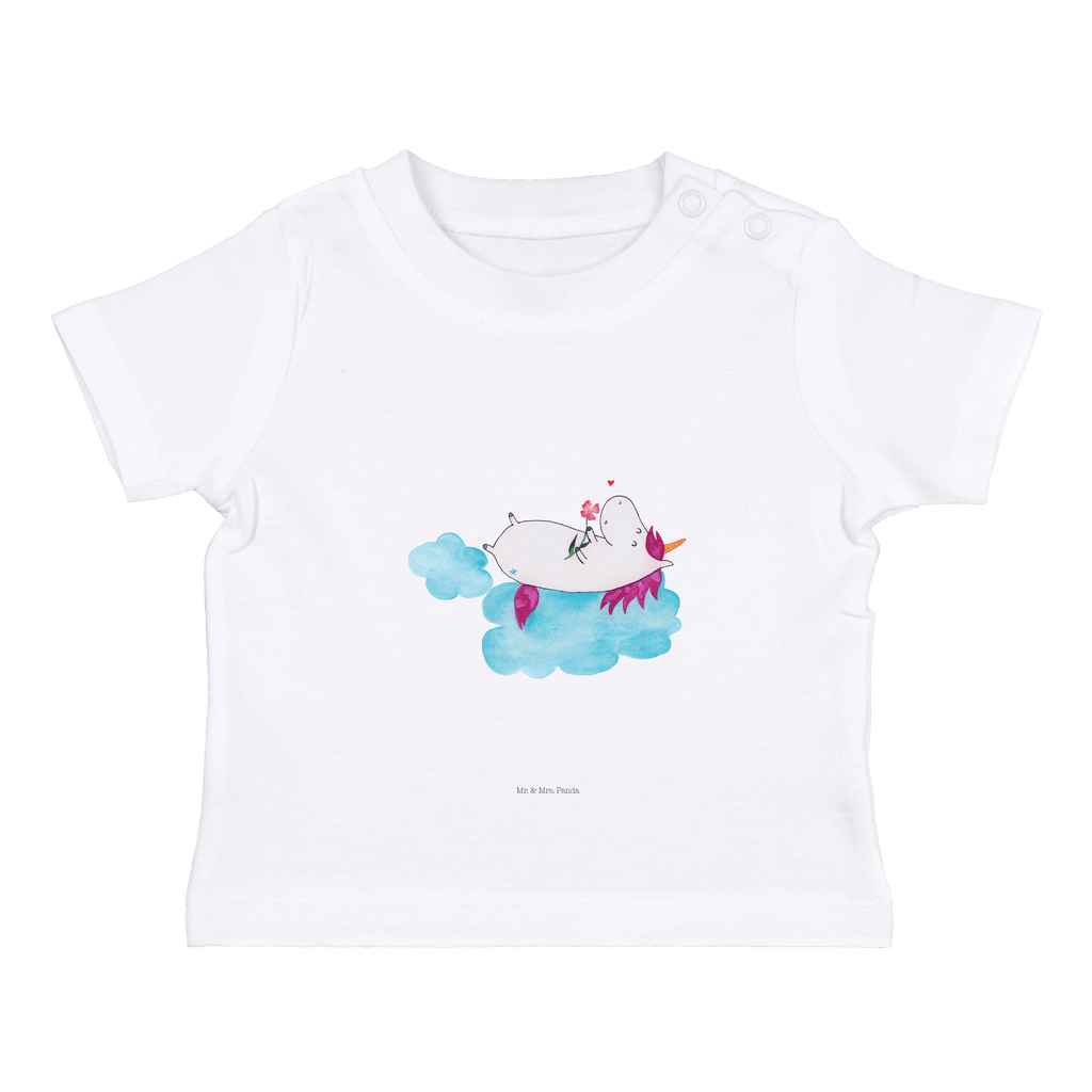 Organic Baby Shirt Einhorn verliebt auf Wolke Baby T-Shirt, Jungen Baby T-Shirt, Mädchen Baby T-Shirt, Shirt, Einhorn, Einhörner, Einhorn Deko, Pegasus, Unicorn, verliebt, Liebe, Liebesbeweis, Freundin, Wolke