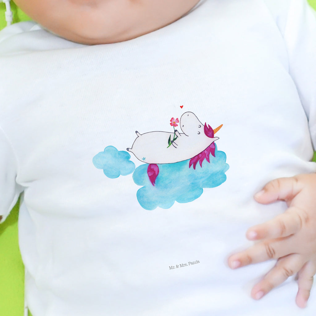 Organic Baby Shirt Einhorn verliebt auf Wolke Baby T-Shirt, Jungen Baby T-Shirt, Mädchen Baby T-Shirt, Shirt, Einhorn, Einhörner, Einhorn Deko, Pegasus, Unicorn, verliebt, Liebe, Liebesbeweis, Freundin, Wolke