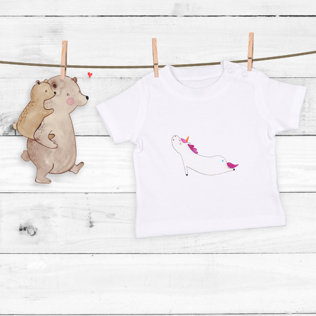 Organic Baby Shirt Einhorn Yoga Baby T-Shirt, Jungen Baby T-Shirt, Mädchen Baby T-Shirt, Shirt, Einhorn, Einhörner, Einhorn Deko, Pegasus, Unicorn, Yoga, Namaste, Achtsamkeit, Entspannung, Joga, Yogamatte, Sport, lustig, witzig, süß
