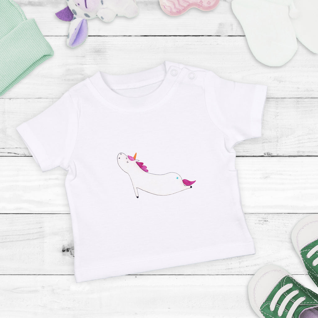 Organic Baby Shirt Einhorn Yoga Baby T-Shirt, Jungen Baby T-Shirt, Mädchen Baby T-Shirt, Shirt, Einhorn, Einhörner, Einhorn Deko, Pegasus, Unicorn, Yoga, Namaste, Achtsamkeit, Entspannung, Joga, Yogamatte, Sport, lustig, witzig, süß