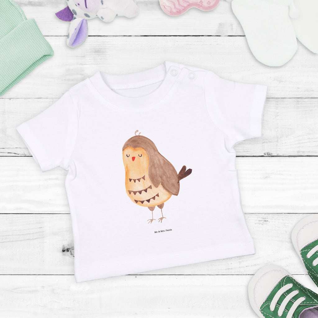 Organic Baby Shirt Eule Zufrieden Baby T-Shirt, Jungen Baby T-Shirt, Mädchen Baby T-Shirt, Shirt, Eule, Eule Spruch, Eule deko, Owl, Liebe Spruch, Romantisch, Wortspiel lustig, Spruch schön, Geschenk Hochzeitstag