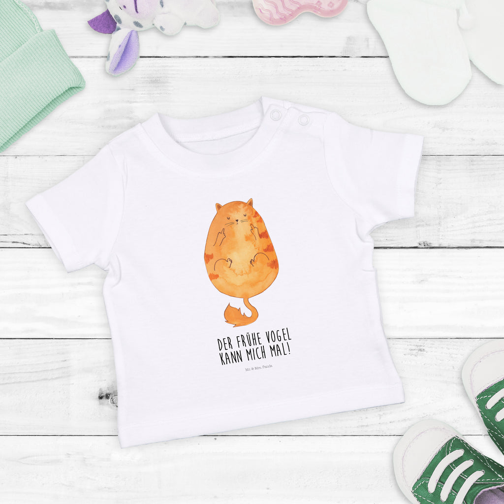 Organic Baby Shirt Katze Frühaufsteher Baby T-Shirt, Jungen Baby T-Shirt, Mädchen Baby T-Shirt, Shirt, Katze, Katzenmotiv, Katzenfan, Katzendeko, Katzenfreund, Katzenliebhaber, Katzenprodukte, Katzenartikel, Katzenaccessoires, Katzensouvenirs, Katzenliebhaberprodukte, Katzenmotive, Der frühe Vogel kann mich mal, Morgenmuffel, Frühaufsteher, Kaffee, Katzen, Kater, Mietze