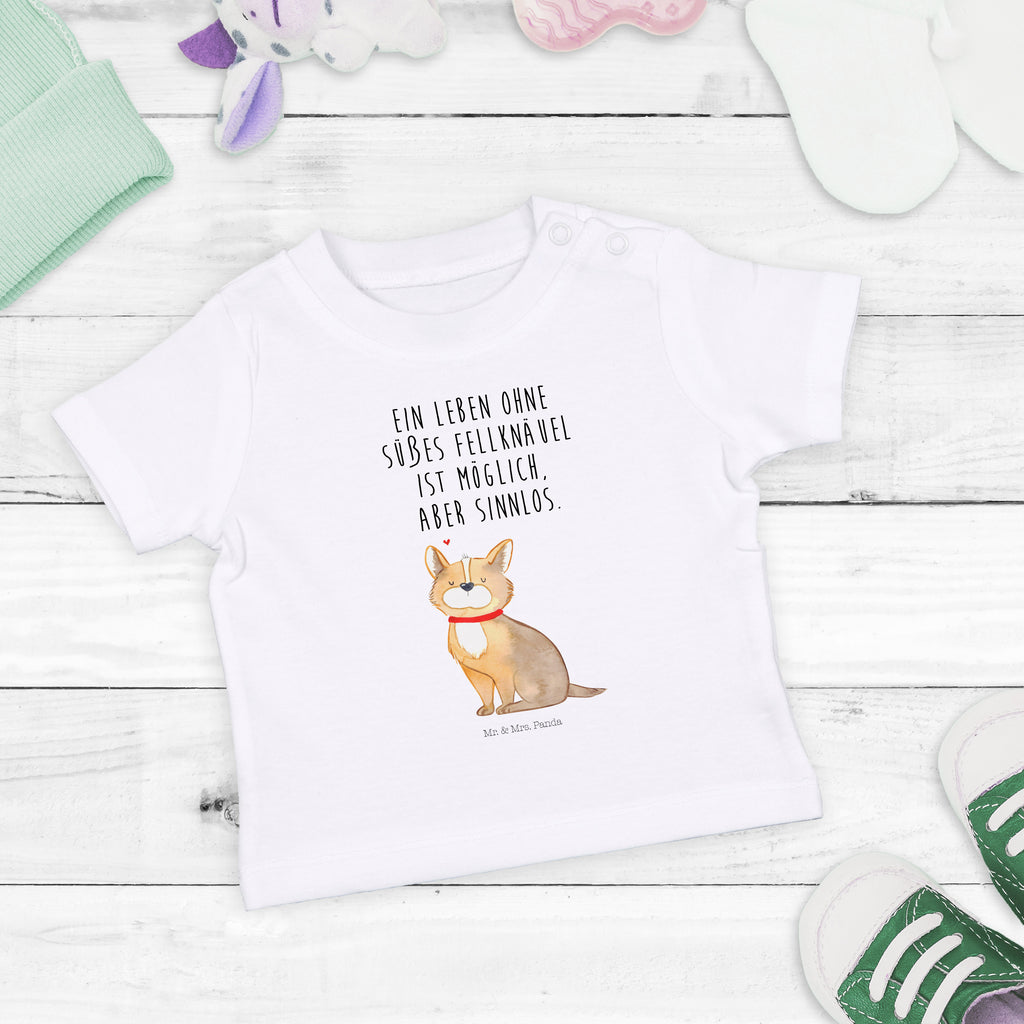 Organic Baby Shirt Hundeglück Baby T-Shirt, Jungen Baby T-Shirt, Mädchen Baby T-Shirt, Shirt, Hund, Hundemotiv, Haustier, Hunderasse, Tierliebhaber, Hundebesitzer, Sprüche, Corgie, Hundeliebe, Spruch, Hundemama, Liebe