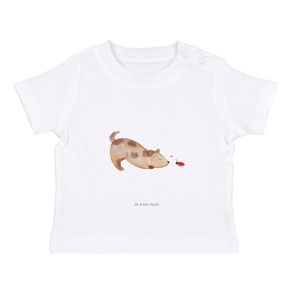 Organic Baby Shirt Hund Marienkäfer Baby T-Shirt, Jungen Baby T-Shirt, Mädchen Baby T-Shirt, Shirt, Hund, Hundemotiv, Haustier, Hunderasse, Tierliebhaber, Hundebesitzer, Sprüche, Hunde, Hundespruch, Marienkäfer, Mischling, Mischlinghund