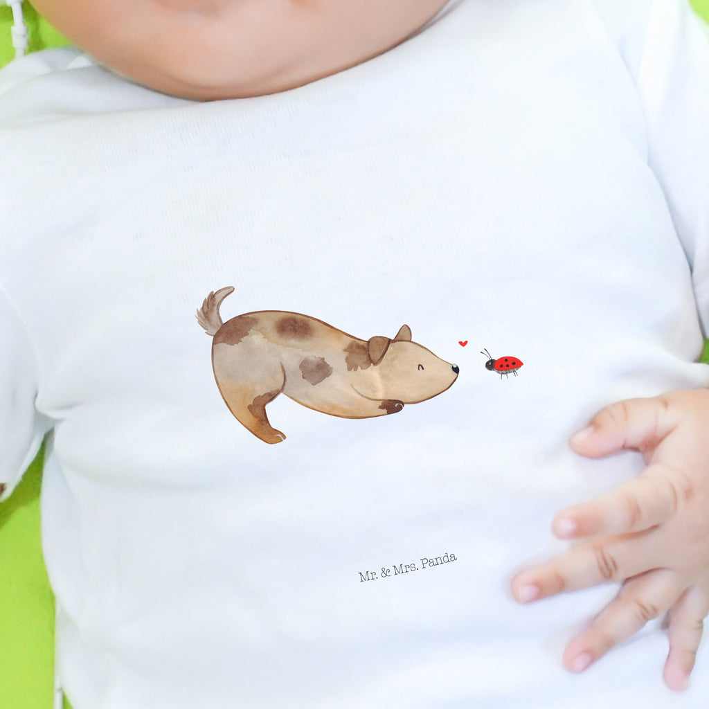 Organic Baby Shirt Hund Marienkäfer Baby T-Shirt, Jungen Baby T-Shirt, Mädchen Baby T-Shirt, Shirt, Hund, Hundemotiv, Haustier, Hunderasse, Tierliebhaber, Hundebesitzer, Sprüche, Hunde, Hundespruch, Marienkäfer, Mischling, Mischlinghund