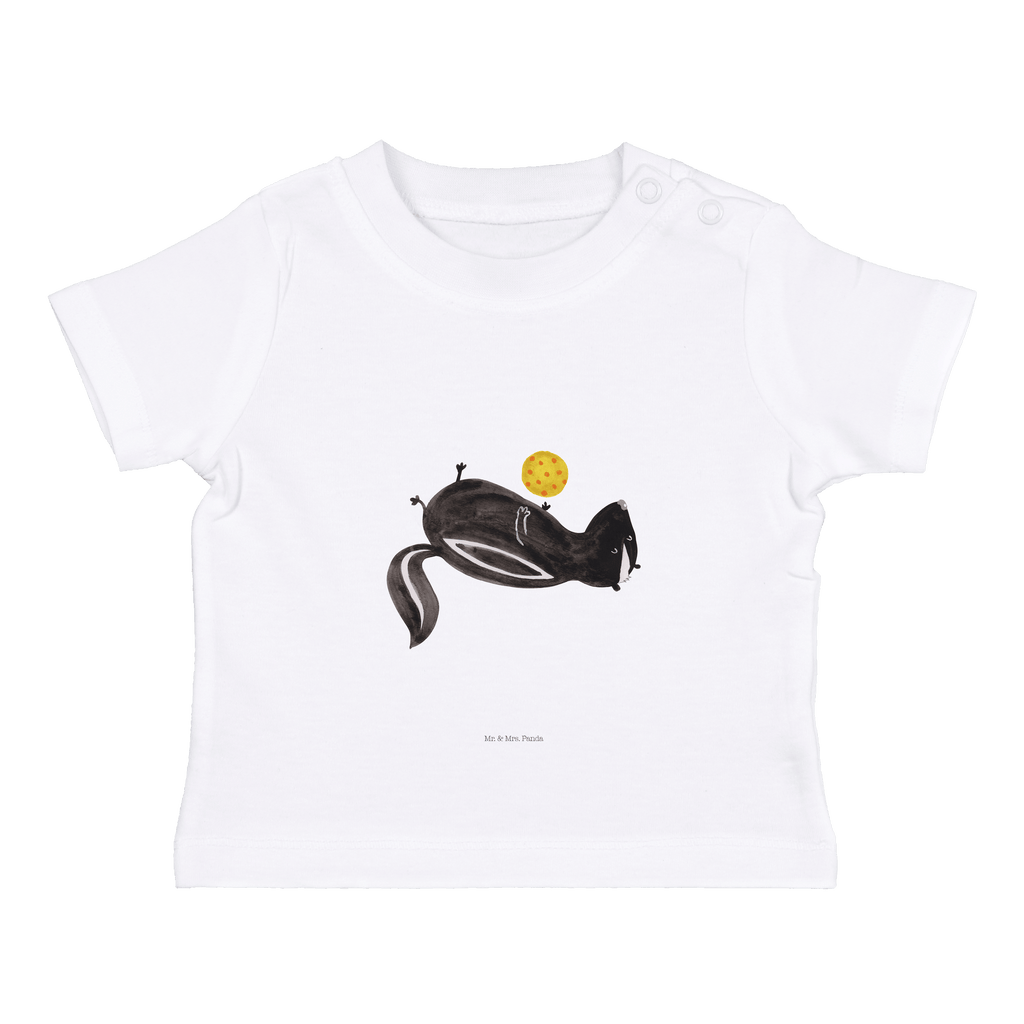 Organic Baby Shirt Stinktier Ball Baby T-Shirt, Jungen Baby T-Shirt, Mädchen Baby T-Shirt, Shirt, Stinktier, Skunk, Wildtier, Raubtier, Stinker, Stinki, verspielt, Weisheit