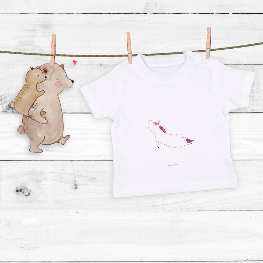Organic Baby Shirt Einhorn Yoga Baby T-Shirt, Jungen Baby T-Shirt, Mädchen Baby T-Shirt, Shirt, Einhorn, Einhörner, Einhorn Deko, Pegasus, Unicorn, Yoga, Namaste, Achtsamkeit, Entspannung, Joga, Yogamatte, Sport, lustig, witzig, süß