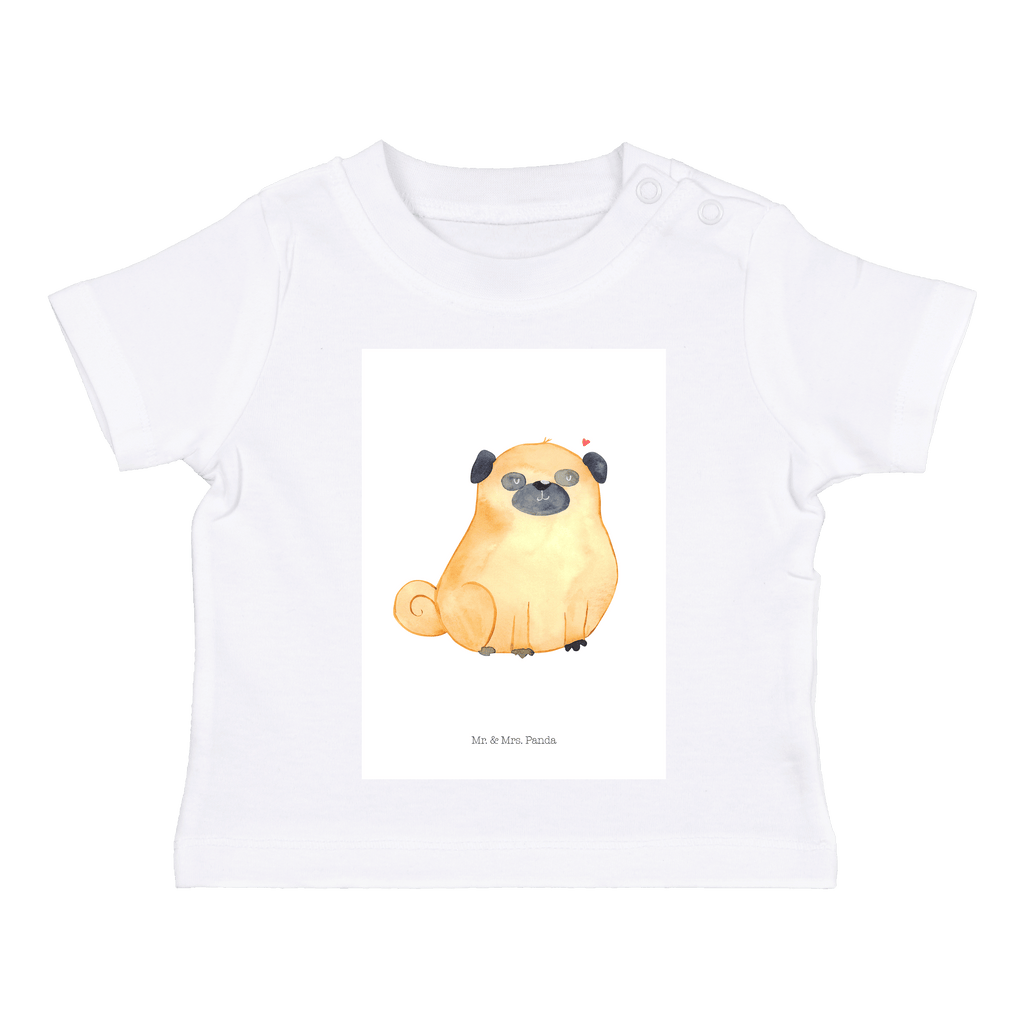 Organic Baby Shirt Mops Baby T-Shirt, Jungen Baby T-Shirt, Mädchen Baby T-Shirt, Shirt, Hund, Hundemotiv, Haustier, Hunderasse, Tierliebhaber, Hundebesitzer, Sprüche, Mops, Liebe, Hundeliebe