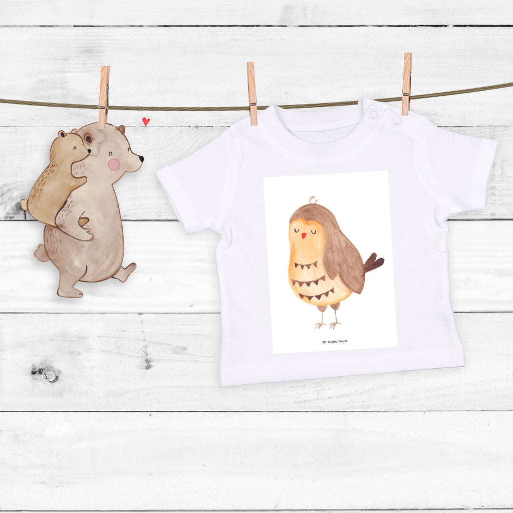 Organic Baby Shirt Eule Zufrieden Baby T-Shirt, Jungen Baby T-Shirt, Mädchen Baby T-Shirt, Shirt, Eule, Eule Spruch, Eule deko, Owl, Liebe Spruch, Romantisch, Wortspiel lustig, Spruch schön, Geschenk Hochzeitstag