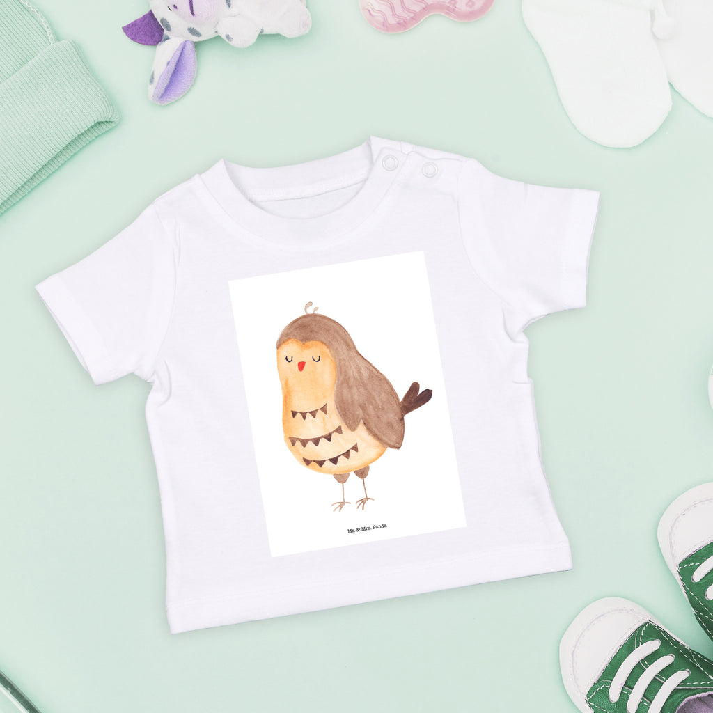 Organic Baby Shirt Eule Zufrieden Baby T-Shirt, Jungen Baby T-Shirt, Mädchen Baby T-Shirt, Shirt, Eule, Eule Spruch, Eule deko, Owl, Liebe Spruch, Romantisch, Wortspiel lustig, Spruch schön, Geschenk Hochzeitstag