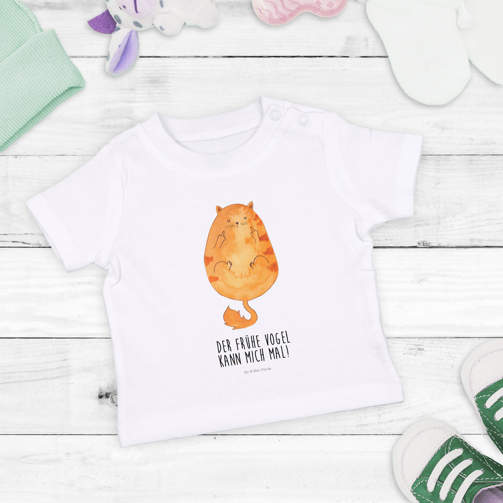 Organic Baby Shirt Katze Frühaufsteher Baby T-Shirt, Jungen Baby T-Shirt, Mädchen Baby T-Shirt, Shirt, Katze, Katzenmotiv, Katzenfan, Katzendeko, Katzenfreund, Katzenliebhaber, Katzenprodukte, Katzenartikel, Katzenaccessoires, Katzensouvenirs, Katzenliebhaberprodukte, Katzenmotive, Der frühe Vogel kann mich mal, Morgenmuffel, Frühaufsteher, Kaffee, Katzen, Kater, Mietze