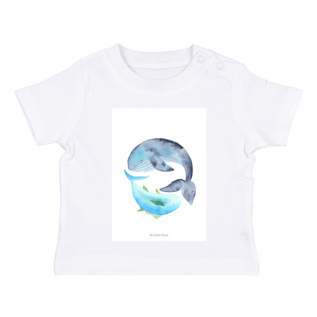 Organic Baby Shirt Walfisch & Thunfisch Baby T-Shirt, Jungen Baby T-Shirt, Mädchen Baby T-Shirt, Shirt, Tiermotive, Gute Laune, lustige Sprüche, Tiere, Wal, Wahl, Tunfisch, Wortwitz lustig, Spruch lustig, Flachwitz, Witz, Spruch des Tages, Flachwitz Geschenk