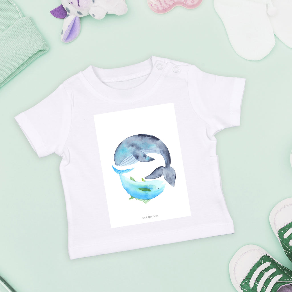 Organic Baby Shirt Walfisch & Thunfisch Baby T-Shirt, Jungen Baby T-Shirt, Mädchen Baby T-Shirt, Shirt, Tiermotive, Gute Laune, lustige Sprüche, Tiere, Wal, Wahl, Tunfisch, Wortwitz lustig, Spruch lustig, Flachwitz, Witz, Spruch des Tages, Flachwitz Geschenk