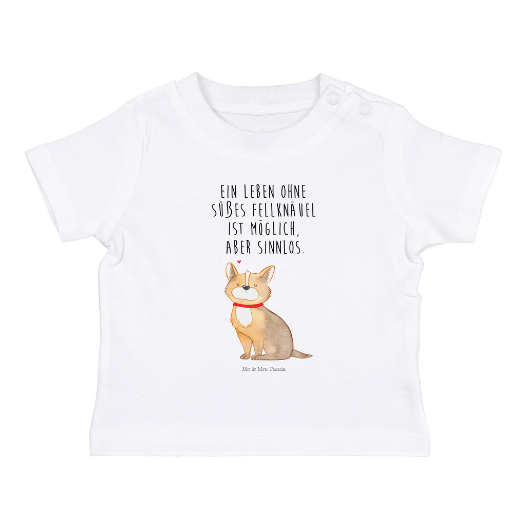 Organic Baby Shirt Hundeglück Baby T-Shirt, Jungen Baby T-Shirt, Mädchen Baby T-Shirt, Shirt, Hund, Hundemotiv, Haustier, Hunderasse, Tierliebhaber, Hundebesitzer, Sprüche, Corgie, Hundeliebe, Spruch, Hundemama, Liebe