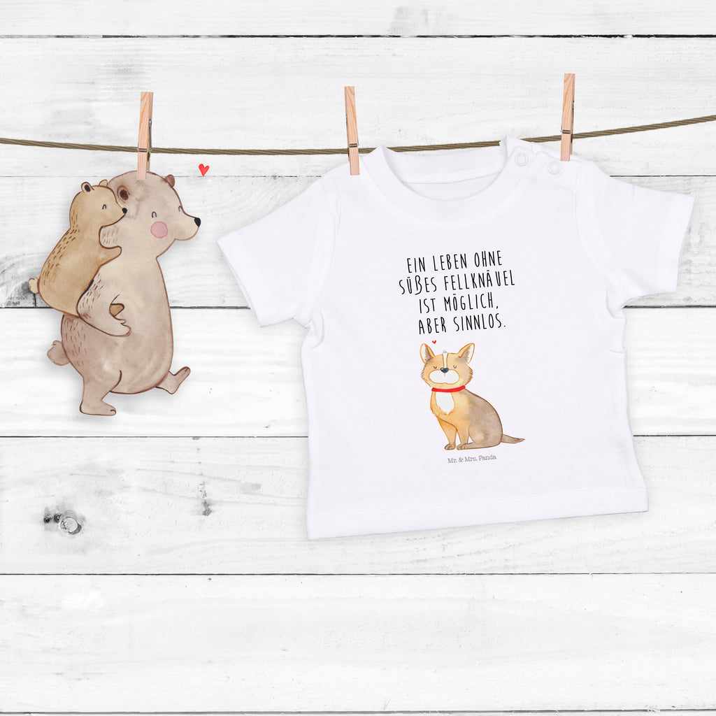 Organic Baby Shirt Hundeglück Baby T-Shirt, Jungen Baby T-Shirt, Mädchen Baby T-Shirt, Shirt, Hund, Hundemotiv, Haustier, Hunderasse, Tierliebhaber, Hundebesitzer, Sprüche, Corgie, Hundeliebe, Spruch, Hundemama, Liebe