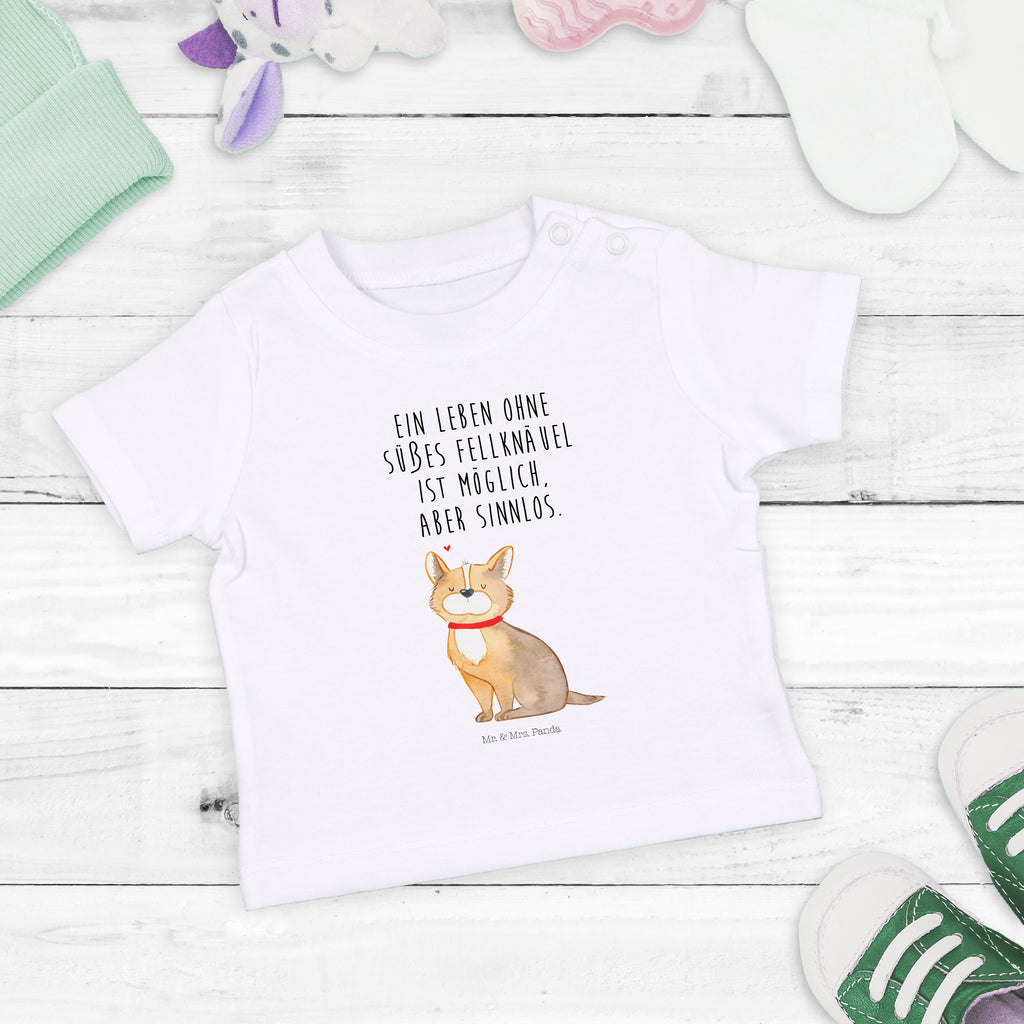 Organic Baby Shirt Hundeglück Baby T-Shirt, Jungen Baby T-Shirt, Mädchen Baby T-Shirt, Shirt, Hund, Hundemotiv, Haustier, Hunderasse, Tierliebhaber, Hundebesitzer, Sprüche, Corgie, Hundeliebe, Spruch, Hundemama, Liebe