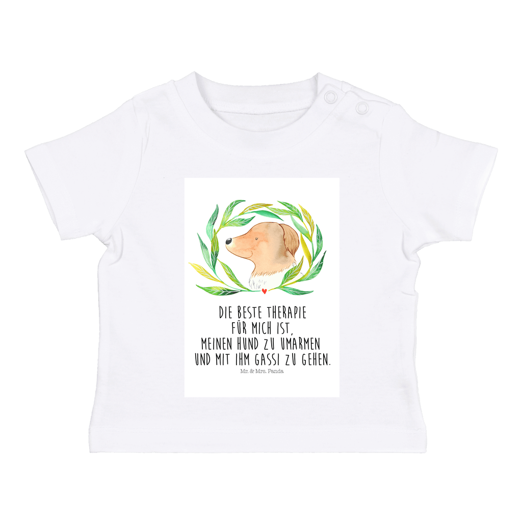 Organic Baby Shirt Hund Ranke Baby T-Shirt, Jungen Baby T-Shirt, Mädchen Baby T-Shirt, Shirt, Hund, Hundemotiv, Haustier, Hunderasse, Tierliebhaber, Hundebesitzer, Sprüche, Ranke, Therapie, Selbsttherapie, Hundeliebe, Hundeglück, Hunde