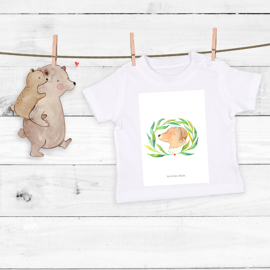 Organic Baby Shirt Hund Ranke Baby T-Shirt, Jungen Baby T-Shirt, Mädchen Baby T-Shirt, Shirt, Hund, Hundemotiv, Haustier, Hunderasse, Tierliebhaber, Hundebesitzer, Sprüche, Ranke, Therapie, Selbsttherapie, Hundeliebe, Hundeglück, Hunde